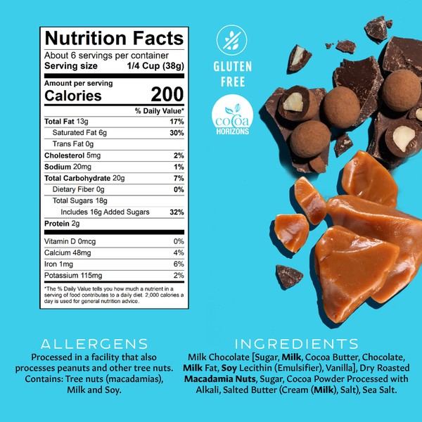 Mauna Loa Premium Chocolate Covered Macadamia Nuts, Milk Chocolate Toffee,