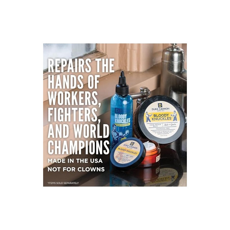 Duke Cannon Bloody Knuckles bálsamo reparador de manos, 5 onzas