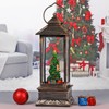 Christmas Tree Snow Globe, Lighted Glitter Musical Christmas Tree Snowglobes