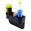 3 In1 Car Seat Seam Wedge Cup Holder Universal Black
