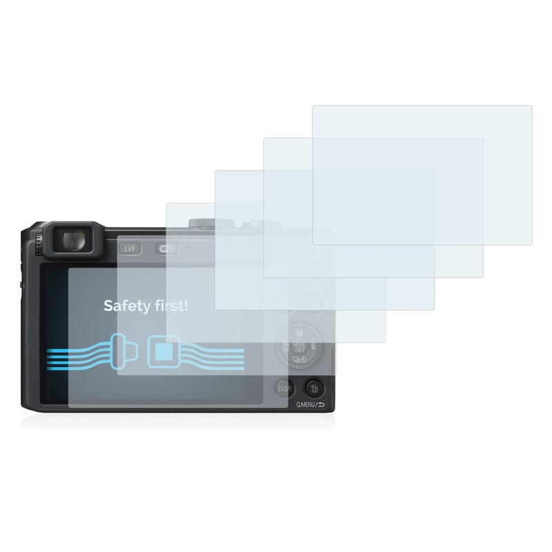 Savvies 6 Stück Schutzfolie für Panasonic Lumix DMC-LF1 Displayschutz-Folie Ultra-Transparent