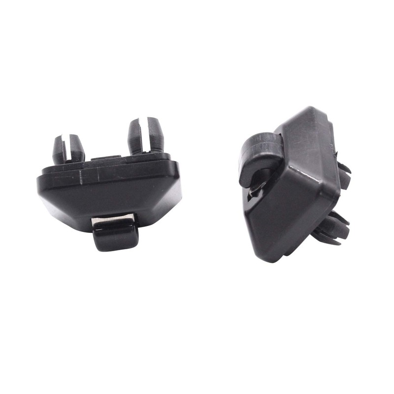 TAKPART 2x Black Sun Visor Inner Clip Hook Holder for
