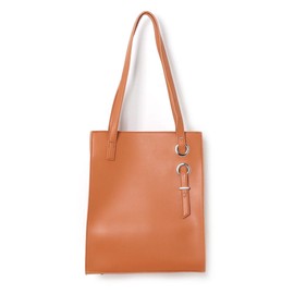 [ninon] ninon Women's Tote Bag, Large, A4 with Zipper, Large Capacity, Big, 2-Way Belt Adjustment, Shoulder Strap, Vertical Type, with Zipper, Commuting, Stylish, Asymmetrical, Synthetic Leather, PU