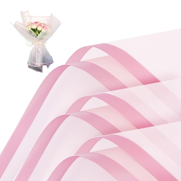 20 Sheets Flower Wrapping Paper - Waterproof Floral Bouquet Wrapping