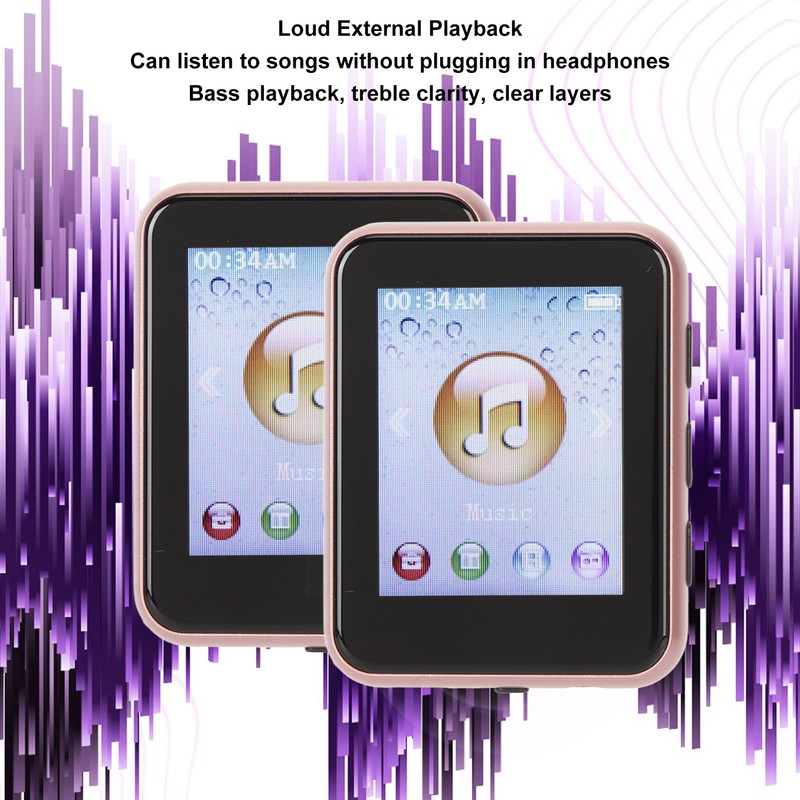 MP3 Bluetooth Player HiFi Lossless 1.8 Inch Touch Screen Support