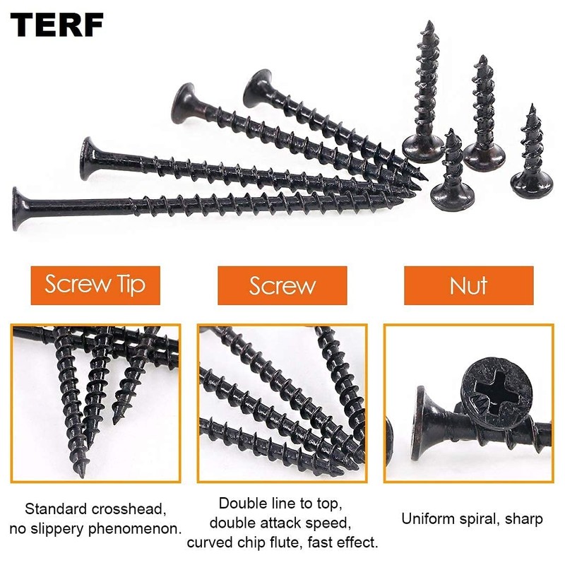 TERF® Drywall Coarse Thread Sharp Point Screws 3.5 X 45mm