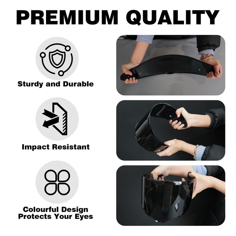 VCOROS RF-1400 Helmet Visor Replacement Face Shield Accessories Compatible with