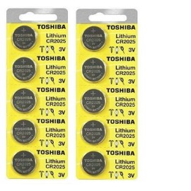 Toshiba 10 New Original Toshiba CR2025 CR 2025 3V LITHIUM BATTERY BR2025 DL2025 Watch