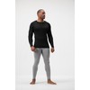 DEVOPS 2 Pack Men's Thermal Long Sleeve Compression Shirts ((X-Large,