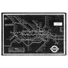 Wynwood Studio Flags Wall Art Canvas Prints 'London Underground Map