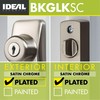 Ideal Security Deadbolt for Storm and Screen Doors, Satin Silver,