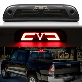 AUYICH LED Third Brake Light Compatible with Tacoma 1995-2015, Rear Center High Mount Stop Light, 3rd Brake Light Assembly Replace, Plug&Play, Waterproof, Smoked Lens