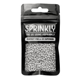 SPRINKLY - Metallic Pearls - Silver - 4mm - 30g