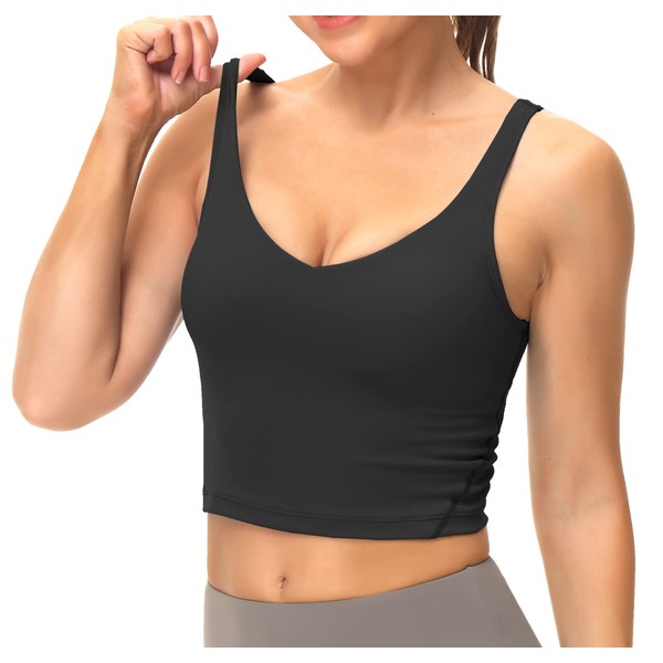Dragon Fit Sports Bra for Women Longline Padded Yoga Bra
