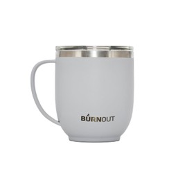 BurnOut Temperature Regulating Home & Office Mug, 12 oz White - Drink NOW & Heat-Zorb Tech