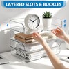 4-Tier Horizontal Acrylic Paper Organizer for A4/Letter Documents