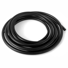 Moonorange 33 Feet Aquarium Airline Tubing, Standard 3/16” Tubing for Fish Tank Air Pumps, Terrariums (33 Feet/Black)