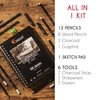 Zenacolor Sketch Book A5 100 Pages 100GSM with 19 Accessories