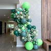 Green and Blue Balloons,12 Inch Metallic Dark Green Blue Retro