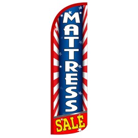 NEOPlex - "Mattress Sale 12-Foot King Size (WINDLESS) Swooper Feather Flag (...