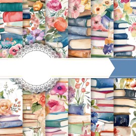 Scrapbook Paper 6x6” Single Sided Flower Pattern Vintage decoupage Papers for Crafts, Patterned paper junk journal supplies journaling supply scrap paper crafting Garden Plants (12)