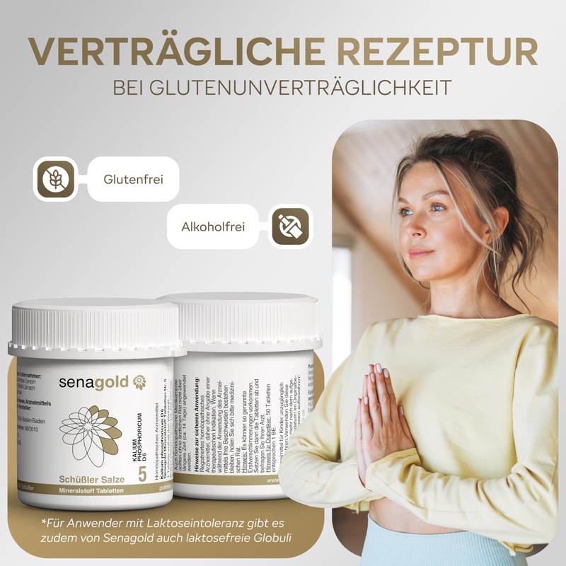 Senagold Schüssler Salts No. 5 - Potassium Phosphoricum D6 -