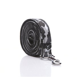 Heavy Duty Dog Leash, 4 FT/ 6 Feet Long, 1 Inch Wide, Nylon Camouflage Dog Leash for Small and Medium Dogs(4 FT, Black)