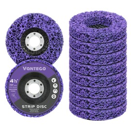 Vantego10-Pack Paint Stripping Discs 4-1/2" Purple Grinding Wheels for Angle Grinder, Perfect for Rust, Paint, and Grime Removal, Metal and Wood Surface Stripping