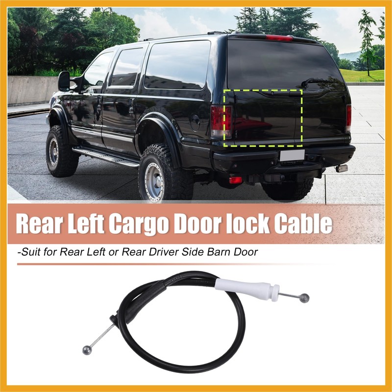 Partuto Car Rear Left Barn Door Lock Cable for Ford
