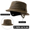TOP-EX Waterproof Winter Earflap Bucket Hats with Ear & Neck