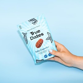 True Dates - Salty Liquorice | Naturally Flavoured Dates | Salty Liquorice Flavour | 100g