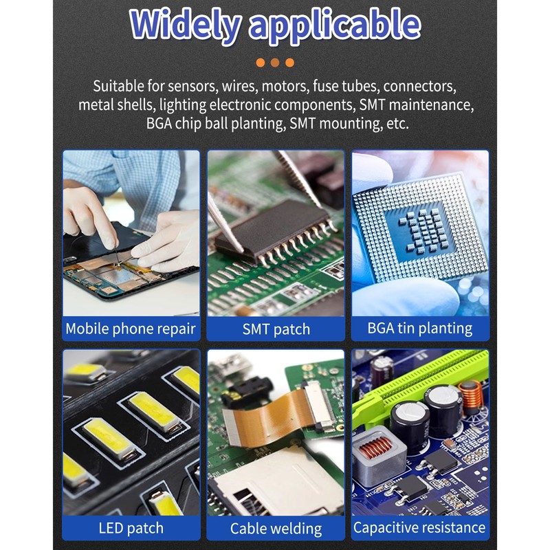 2Pcs Welding Solder Paste 25 to 45μm 158℃ 199℃ Soldering