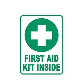 MAGNET First Aid Kit Inside Emergency Rescue Magnetic Vinyl Car Fridge Sticks to any Metal Surface 5"