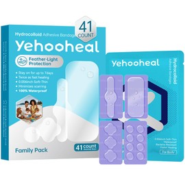 Hydrocolloid Bandages Variety Pack - Thin, Waterproof & Fast Healing