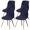 4PCS Dining Room Chair Covers, Minimalist Shell Chair Slipcovers, Elastic