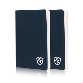 SHIELDFOLIO Stonebook World's Most Secure Crypto Password Notebook | Seed Phrase and Private Key Cold Storage method | Premium Water-Resistant Paper | 5.5" x 3.5" | Pack of 2
