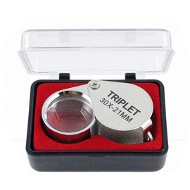 Foldable Jewelry Eye Loupe 30X 21 mm Magnifying Glass Lens, Portable Magnifier