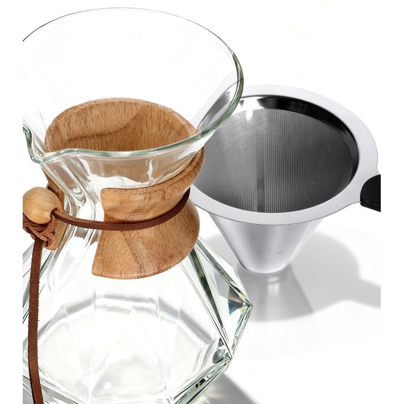 AGOGO Pour Over Coffee Maker Glass - Barista Kit with