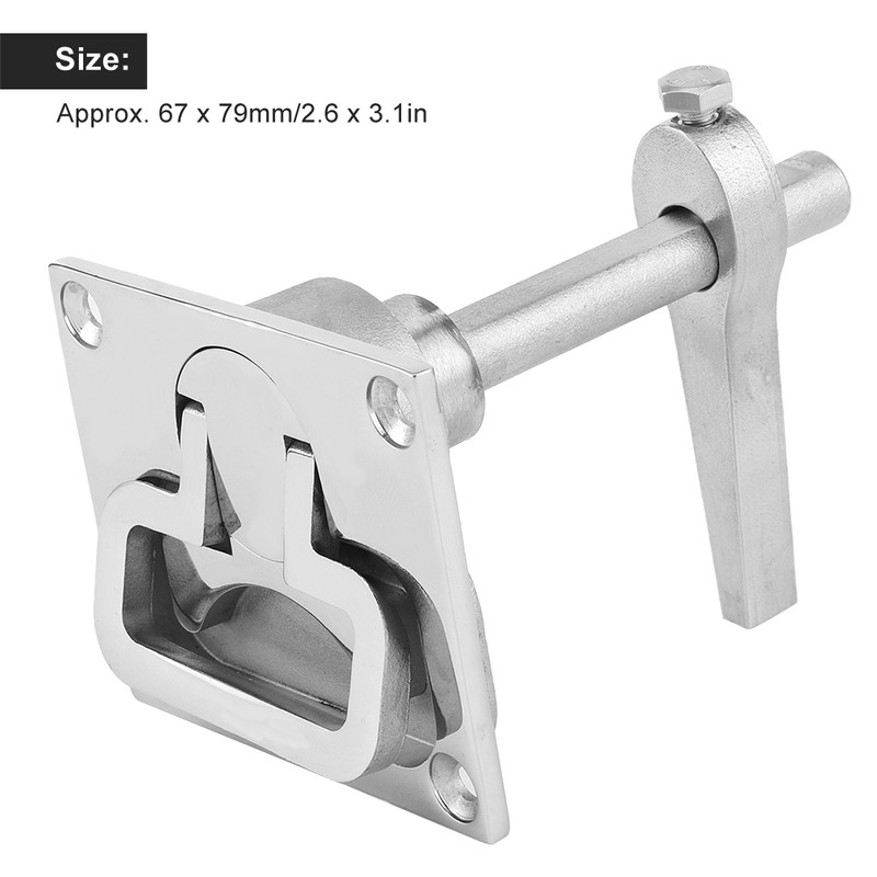 Stainless Steel Flush Mount Floor Lock Hatch Latch Hardware Accessory
