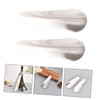 FOMIYES 2pcs Stainless Steel Handheld Shoehorns Compact Shoe Lifter Tools