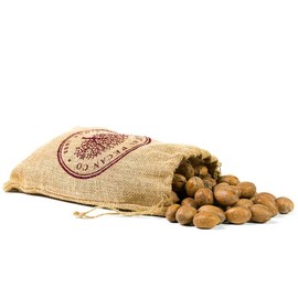 INSHELL Texas Fresh Pecans 5-Pound Burlap Bag | In Shell | Millican Pecan since 1888 | San Saba, Texas