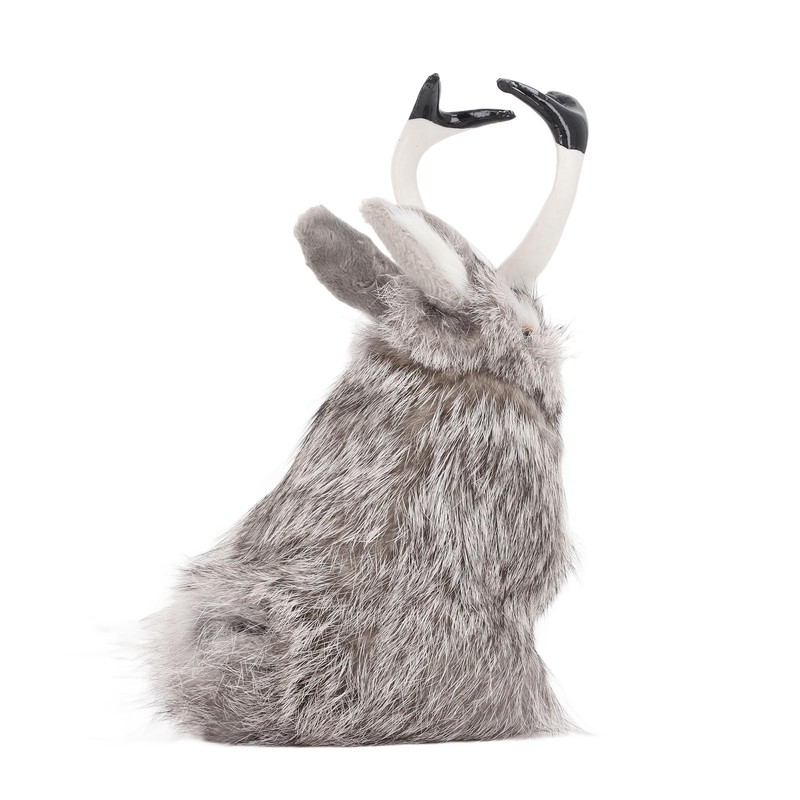 Simulation Antler Rabbit Ornament Cute Rabbit Home Decorations Animal Model