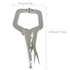 TINVHY 6-Pack 11 Inch C-Clamp Locking Pliers Adjustable Welding Clamps