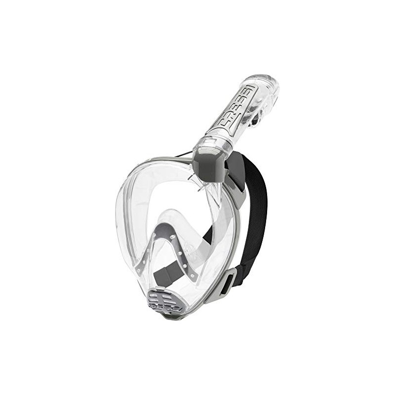 Cressi Duke Adults Full Snorkelling Mask, silver, m/l