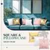 Remagr Pack of 6 Decorative Throw Pillow Covers Solid Square