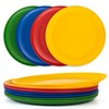 ZAINCA 10.5 inch Wheat Straw Dinner Plates Plastic Plates Reusable,