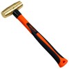 WEDO 80oz Brass Hammer,Solid Brass Mallet Hammer with Fiberglass Handle,Double
