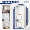 BWE 13 x 19 Stainless Steel Shower Niche No Tile