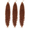 jiefeng Braiding Hair Brown 22 Inch 3 Bundles Deep Wave