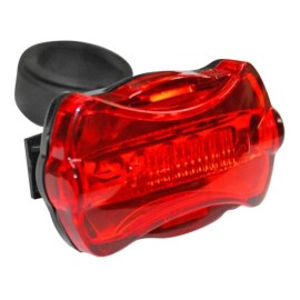 Lampara Trasera Para Bicicleta 5 Leds Luz Roja